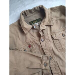 Vintage Bugle Boy Men's Tan Cotton Denim Style Jacket XL